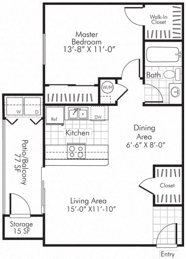 Villa Serena Apartments Floor Plan A2 Henderson, Nevada Villa Serena Apartments Floor Plan A2 Henderson, Nevada